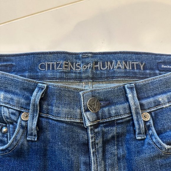 Citizens of Humanity Rocket High Rise Distressed Skinny Jeans - Picture 7 of 13